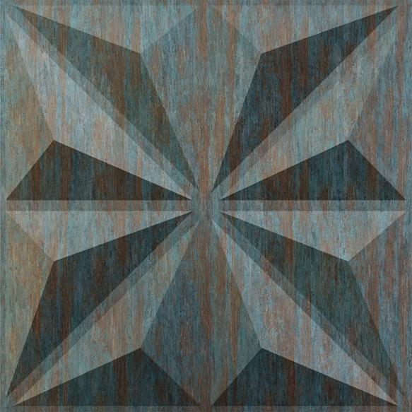 Elevate Interior Panels Rustic Wood Crystal 3D Wall Panel 1.6x1.6 ft wood louvers Black Black_Crystal