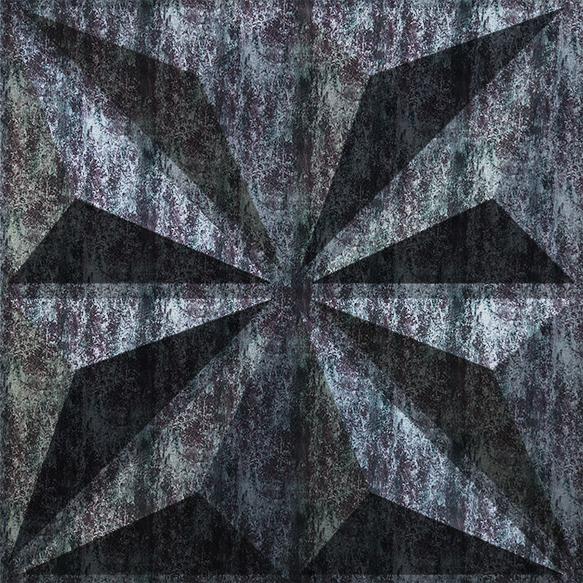 Thunder Black Crystal 3D Wall Panel Designer 1.6x1.6 Ft -