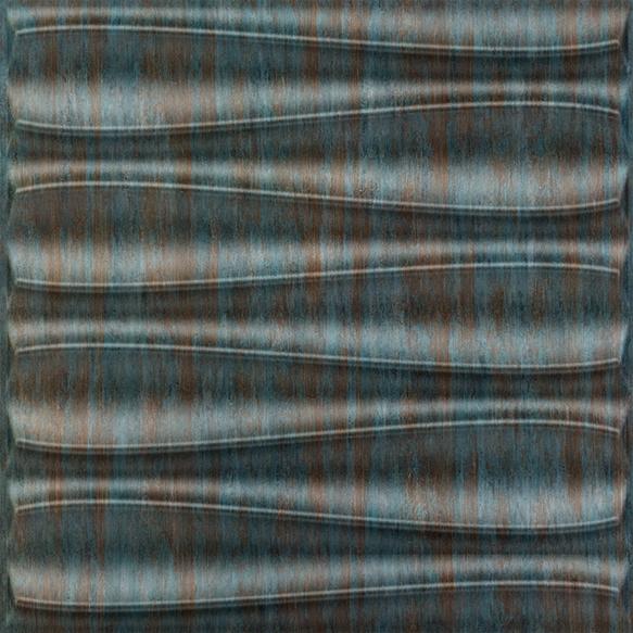 Rustic Wood Dune 3D Wall Panel Black 1.6x1.6 Ft -