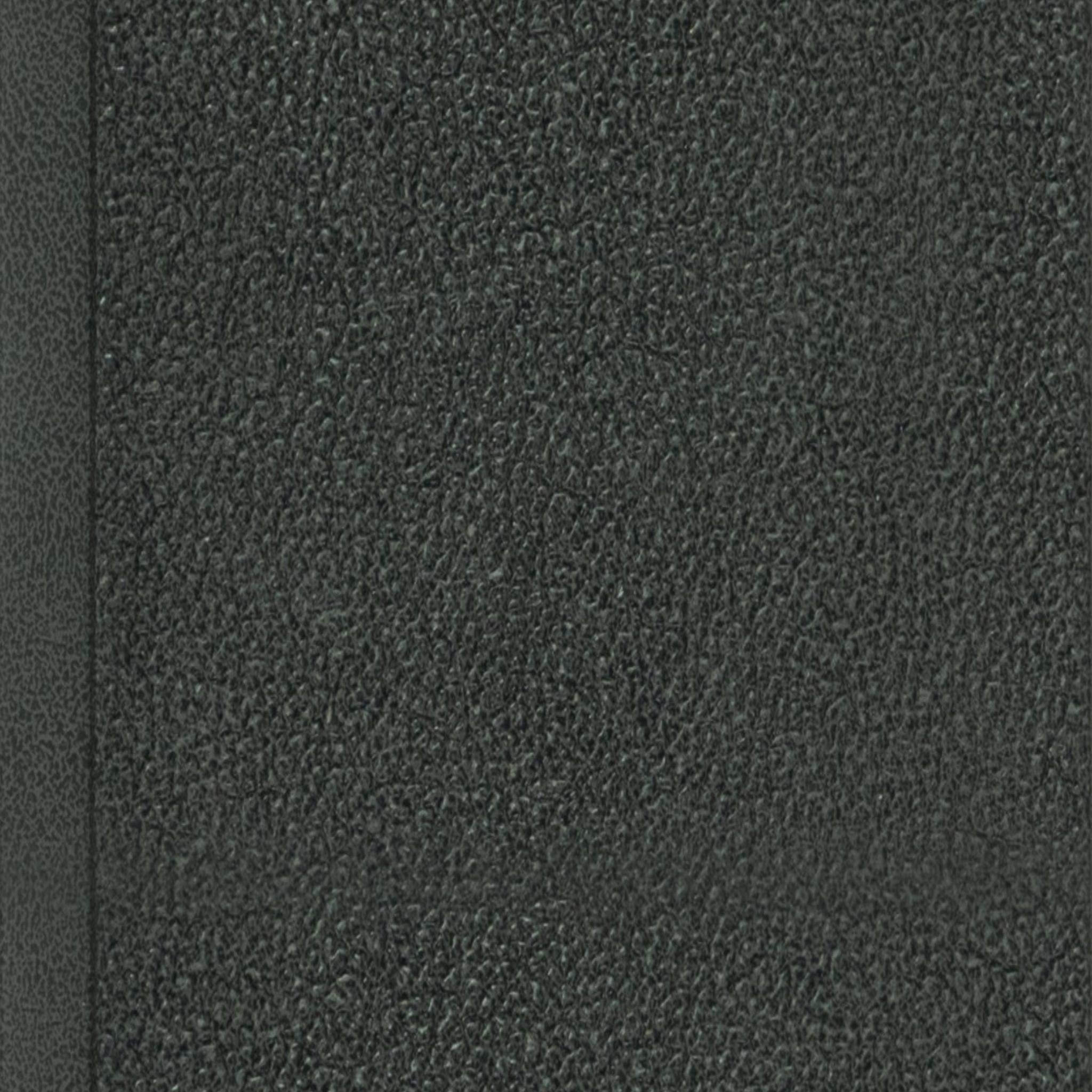 Black Leather Charcoal Louver Fabric 9.5x0.39 Ft - Wl 2804