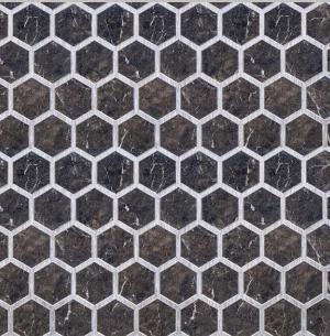 Interlock Wpc Louvers Designer Black Marble 8x2 Ft - Pn 02729 C