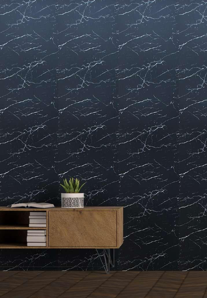 Decorative Wall Panel Marble & Stone Black 8x2 Ft - Pn 03820
