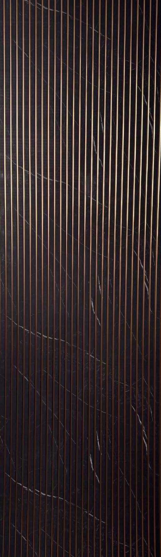 Decorative Wall Panel Marble & Stone Black 8x2 Ft - Pn 03832