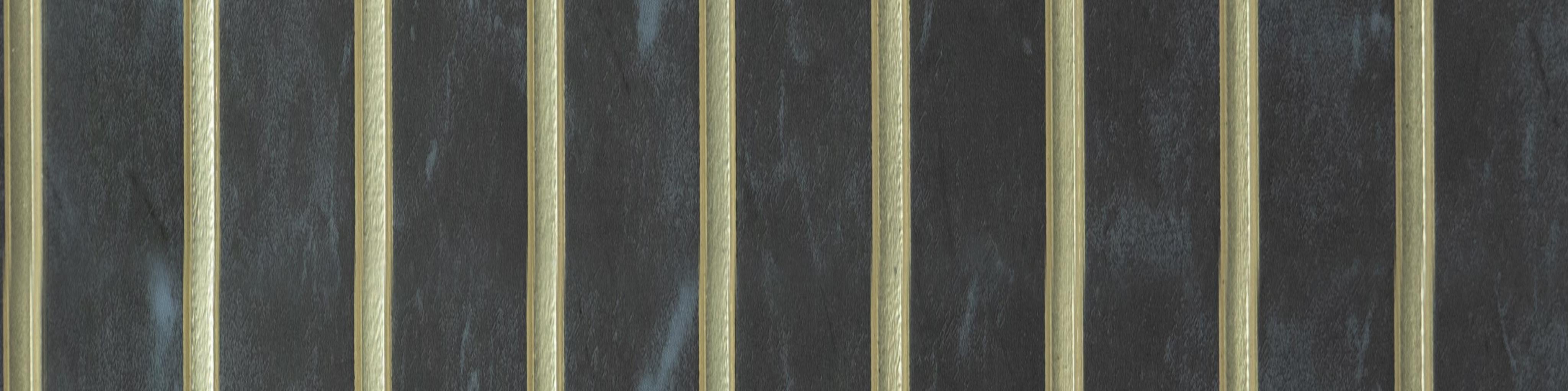 Black Marble Charcoal Louver & Stone 8x1 Ft - Pn 00767
