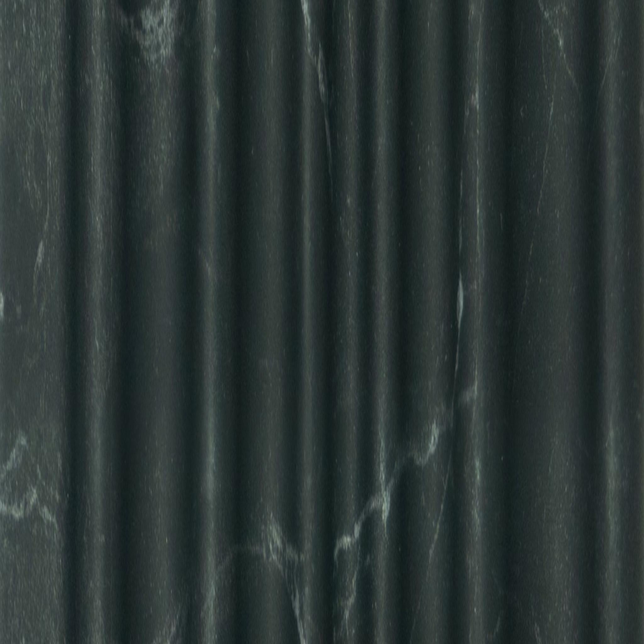 Premium Charcoal Panel Marble & Stone Louvers Black 9.5x0.4 Ft - Pn 00525