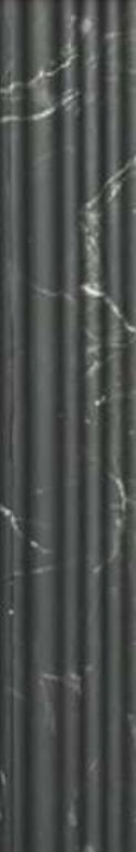 Premium Charcoal Panel Marble & Stone Louvers Black 9.5x0.4 Ft - Pn 00525