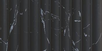 Premium Panel Black Marble Look Charcoal Louver 9.5x0.5 ft marble & stone Black FL 6111