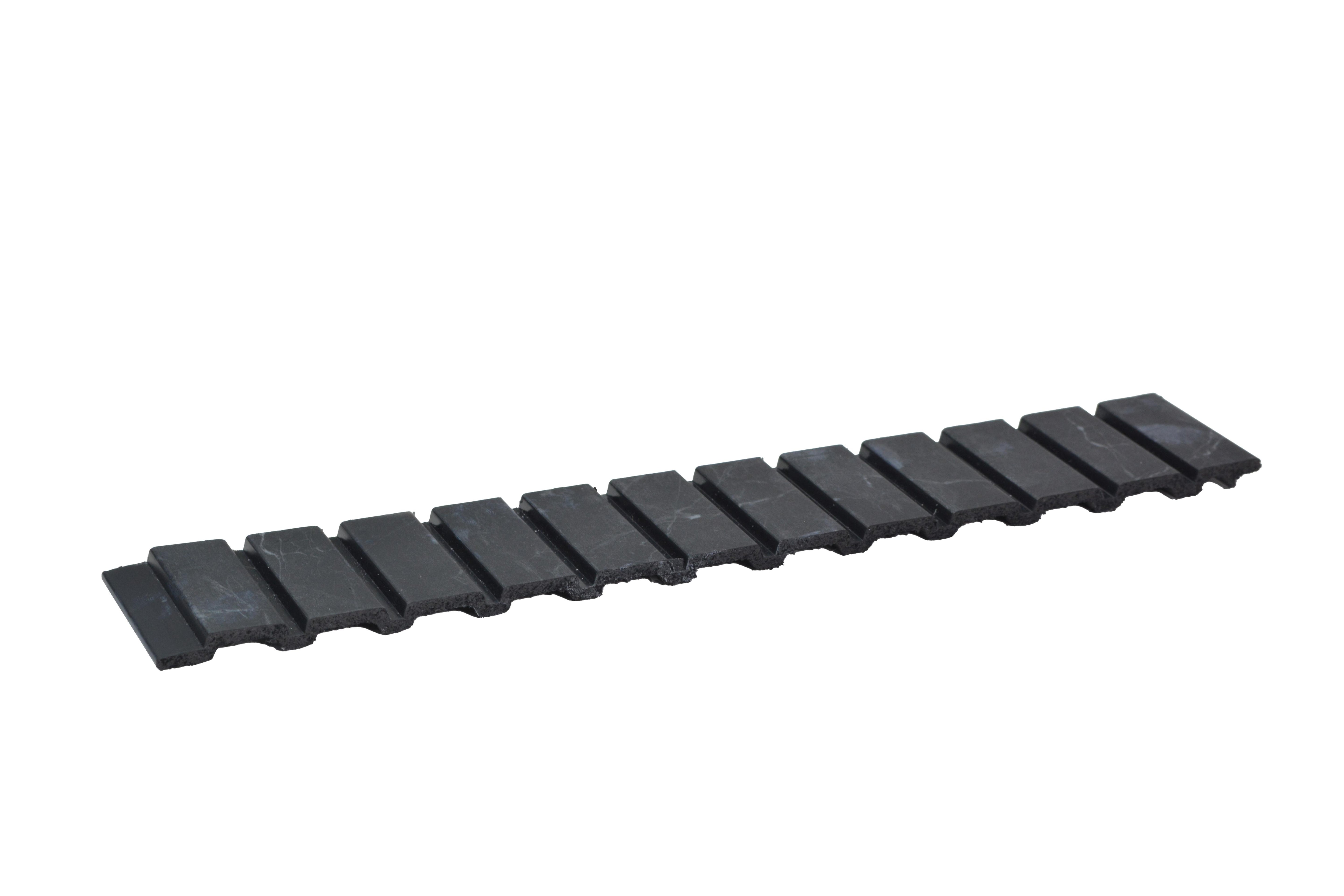 Rang Charcoal Louver Marble & Stone Black 8x1 Ft - Ra 8116