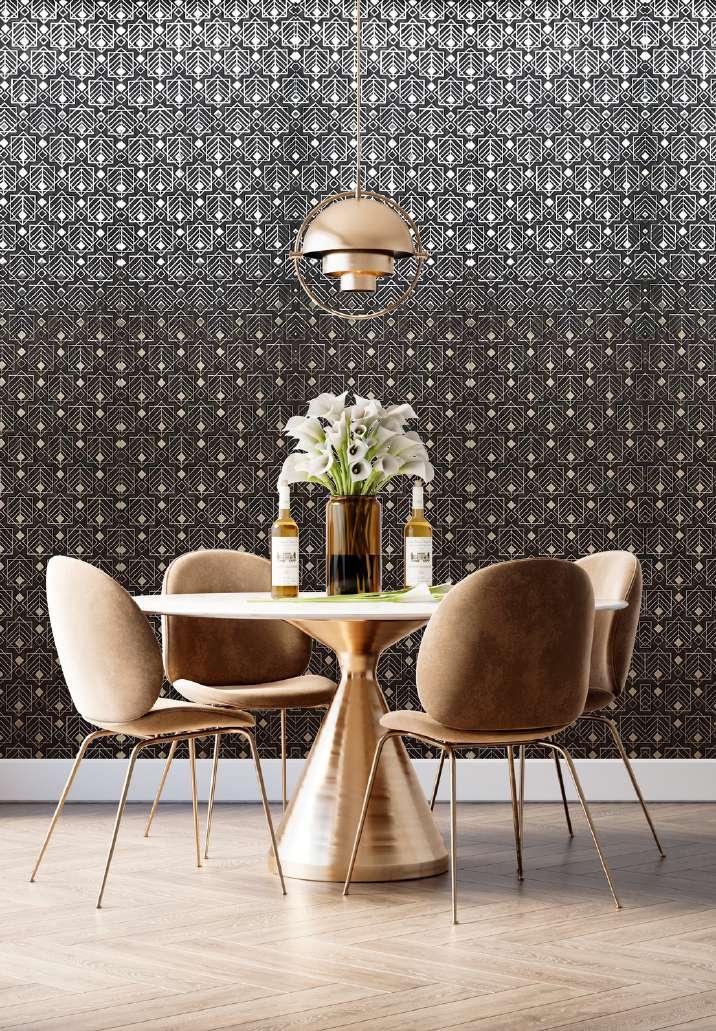 Decorative Wall Panel Designer Black 8x2 Ft - Pn 03823