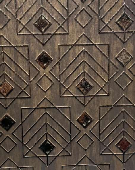 Decorative Wall Panel Designer Black 8x2 Ft - Pn 03823