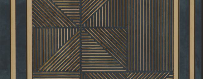Black Patterned Charcoal Louver Designer 8x1 Ft - Pn 00783