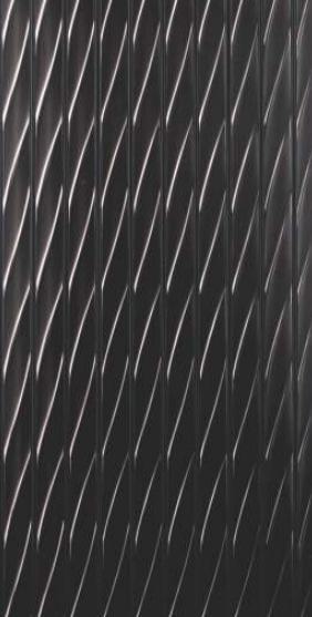 Black Plain Colour Charcoal Louvers Colors 8x1 Ft - Rc 1126