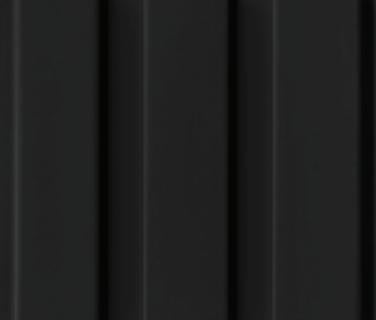 Plain Colour Charcoal Louver Colors Black 8x0.41 Ft - Md 6422