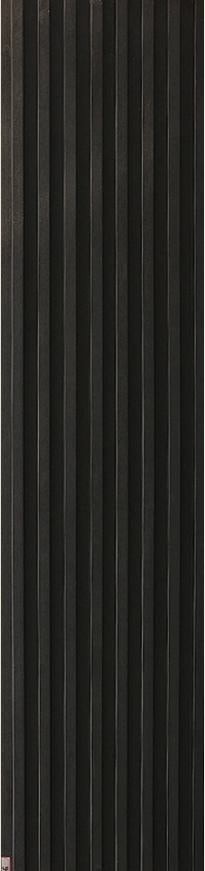 Plain Colour Wpc Louver Colors Black 9.5x0.54 Ft - Pn 00253