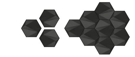 3D Wall Panel Wood Black 0.45x0.52 Ft - Sparkl