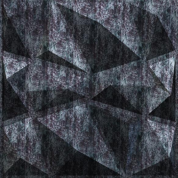 Elevate Interior Panels Thunder Black 3D Wall Panel 1.6x1.6 ft designer louvers Black Black_Stone