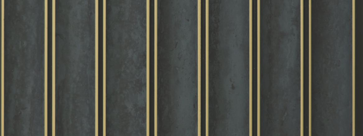 Black Stone Charcoal Louver Marble & 8x0.49 Ft - Cl 4210