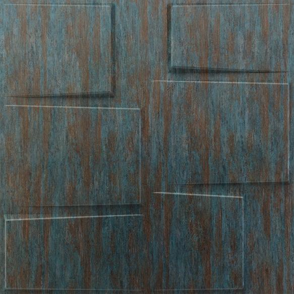 Rustic Wood Stream 3D Wall Panel Black 1.6x1.6 Ft -