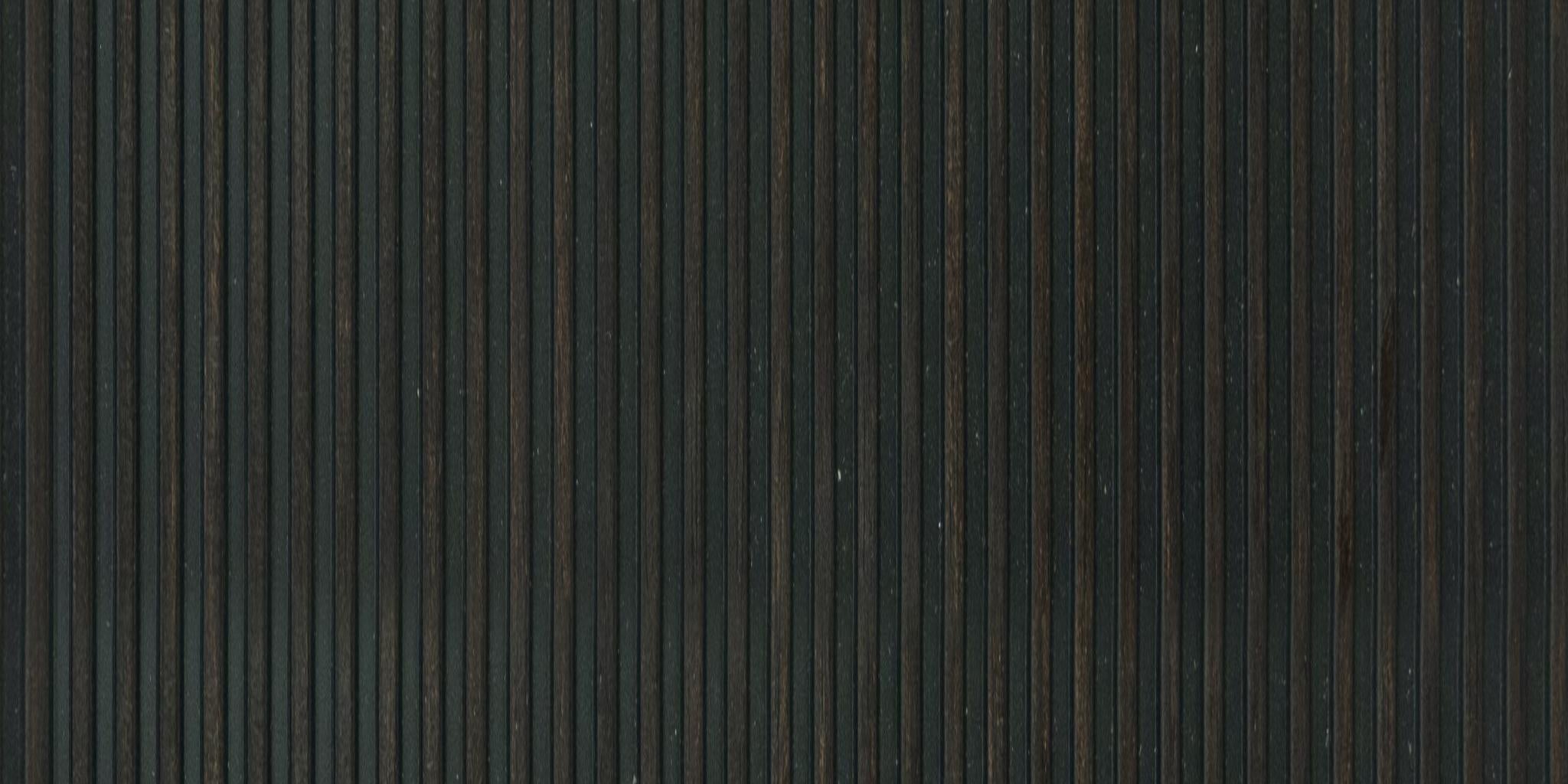 Black Wooden Charcoal Louver Wood 8x1 Ft - Pn 00756