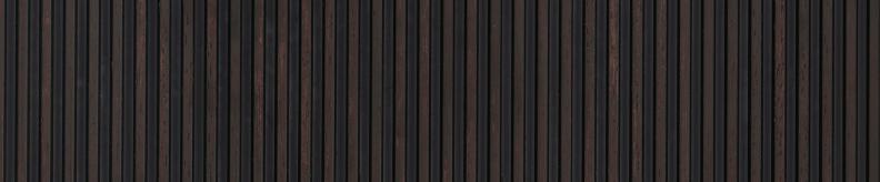 Black Wooden Charcoal Louver Wood 8x1 Ft - Pn 00756