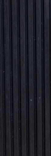 Premium Charcoal Panel Wood Louvers Black 9.5x0.32 Ft - Pn 00480
