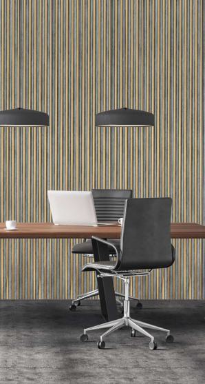 Premium Charcoal Panel Wood Louvers Black 9.5x0.32 Ft - Pn 00495