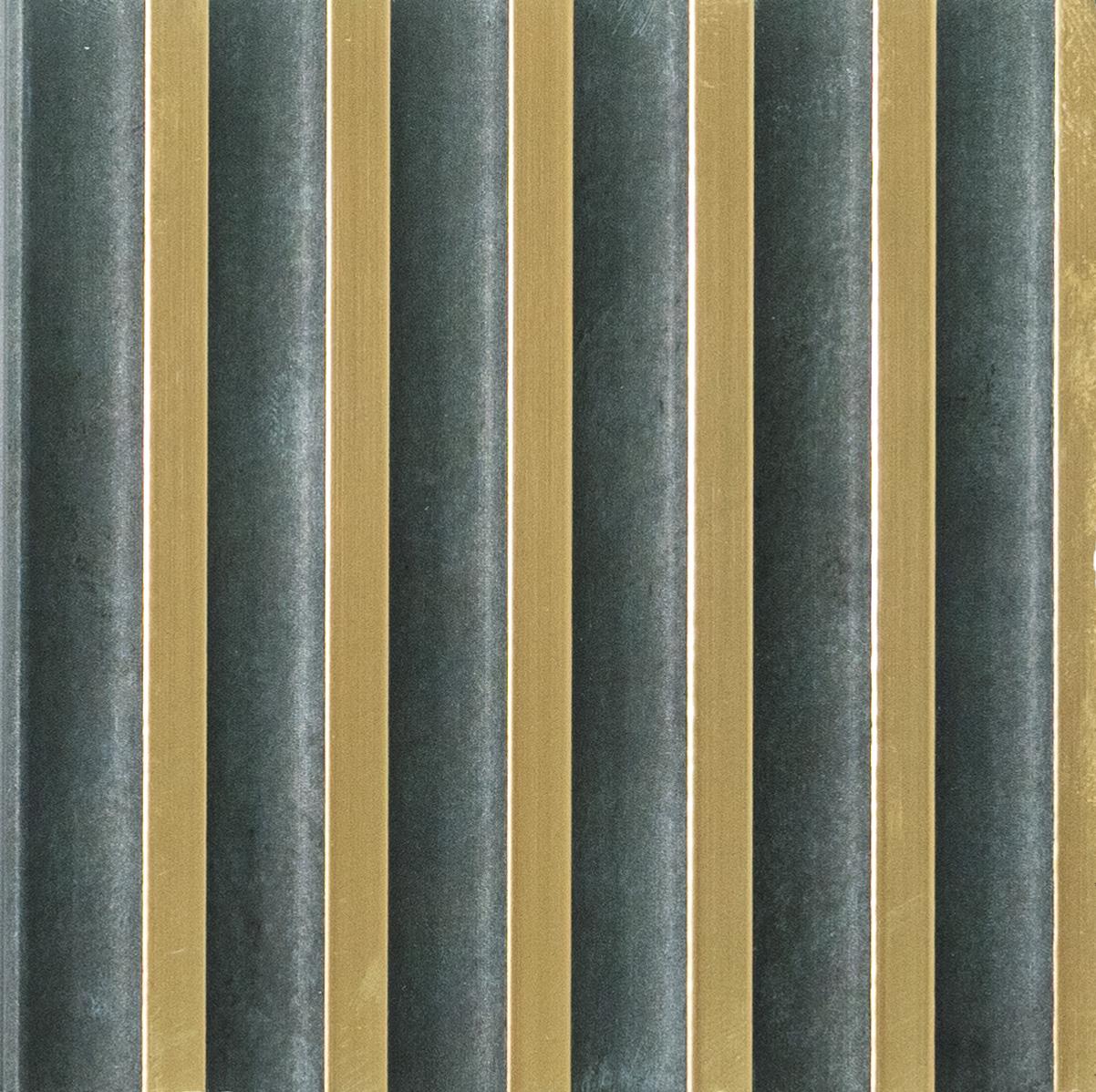Premium Charcoal Panel Wood Louvers Black 9.5x0.32 Ft - Pn 00495