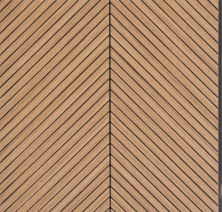 Interlock Wpc Louvers Wood Blonde Chevron 8x1 Ft - Pn 02724 F