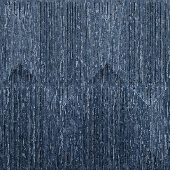 Electric Blue Artisan 3D Wall Panel Designer 1.6x1.6 Ft -