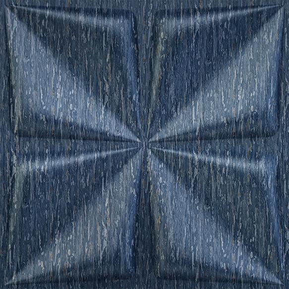 Electric Blue Bloom 3D Wall Panel Designer 1.6x1.6 Ft -