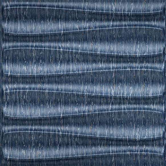 Electric Blue Dune 3D Wall Panel Designer 1.6x1.6 Ft -