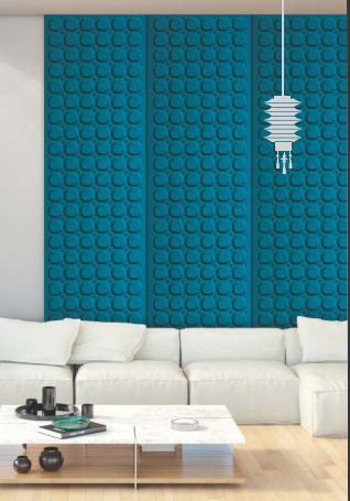 2530 Pvc,charcoal - Based Decorative Wall Panel Designer Blue 8x2 Ft Tr 1926