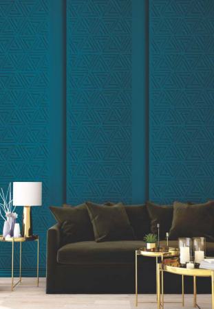 2526 Pvc,charcoal - Based Decorative Wall Panel Designer Blue 8x2 Ft Tr 1934