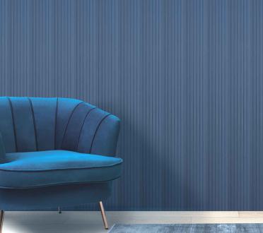 Plain Solids Charcoal Louvers Panel Colors Blue 8x0.33 Ft - Pn 00632