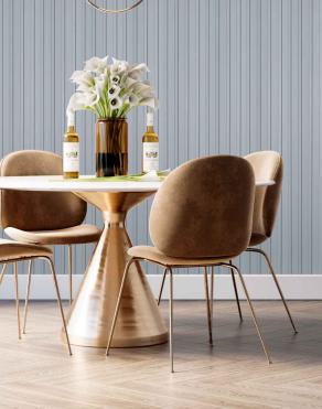 Plain Colour Charcoal Louver Colors Blue 9.5x0.4 Ft - Pn 00691