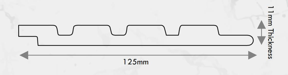 Plain Colour Charcoal Louver Colors Blue 9.5x0.4 Ft - Pn 00691