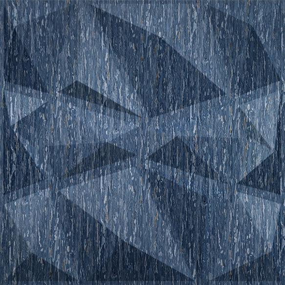 Electric Blue 3D Wall Panel Designer 1.6x1.6 Ft - Stone
