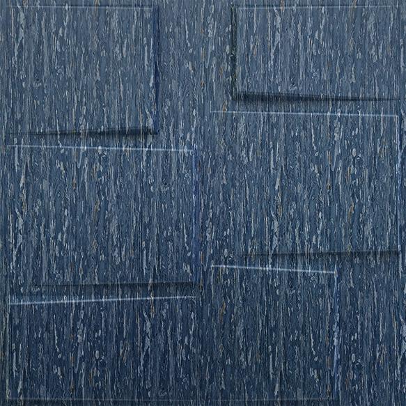 Electric Blue 3D Wall Panel Designer 1.6x1.6 Ft - Stream