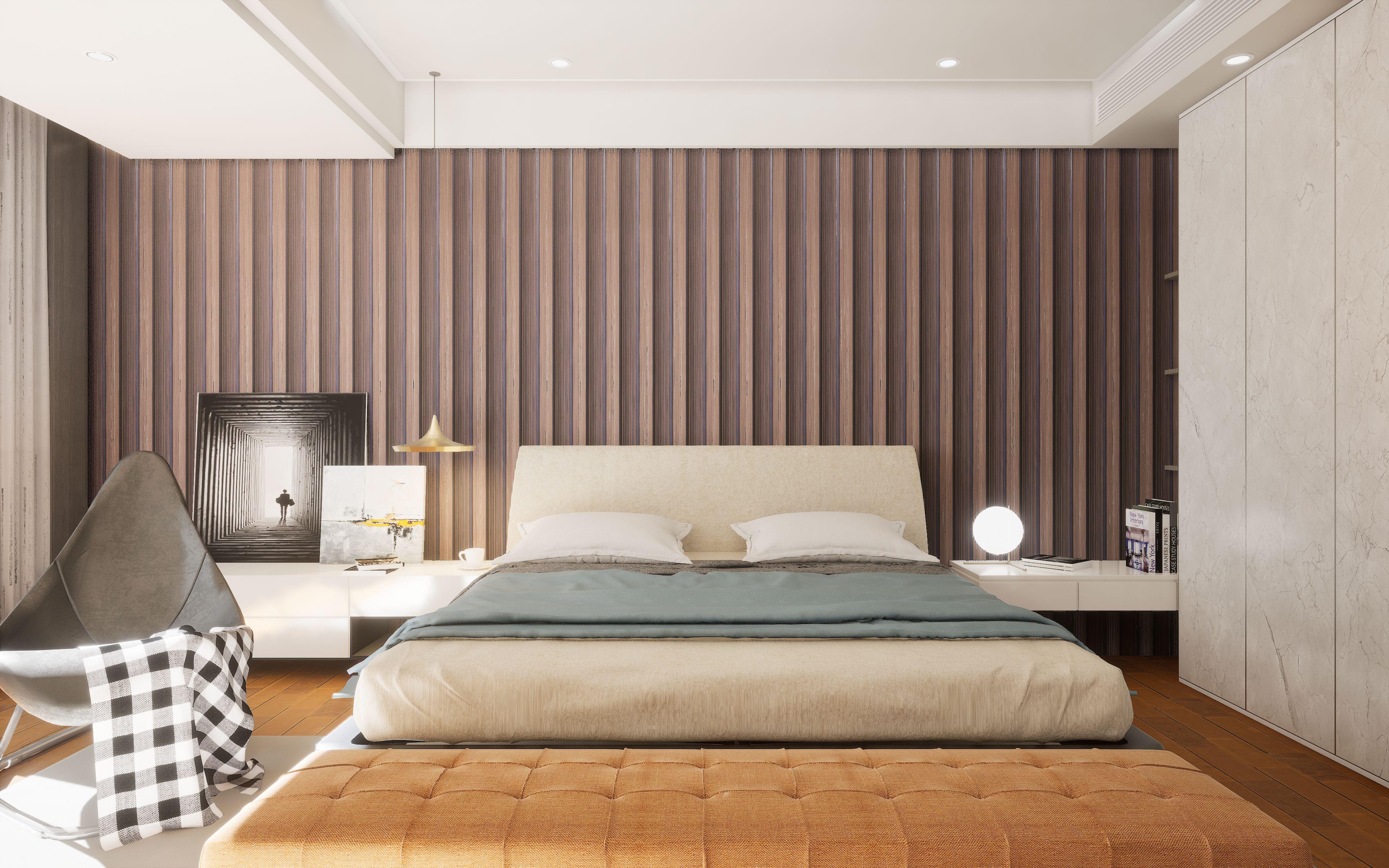 Clads Series Louvers Wood Brown 8x0.41 Ft - 1003 Ea37l