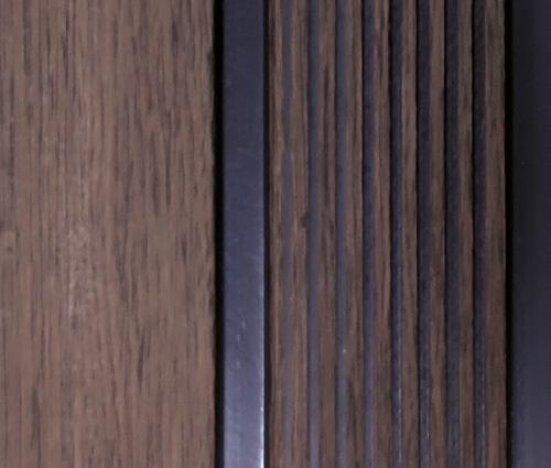 Clads Series Louvers Wood Brown 8x0.41 Ft - 1003 Ea37l