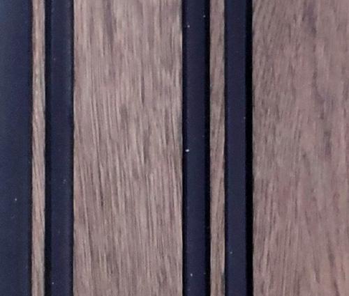 Brown Charcoal Louvers Panel Wood 8x0.41 Ft - 1006 Sd37