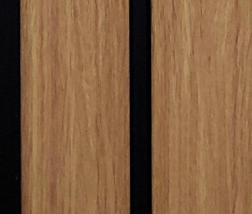 Brown Charcoal Louvers Wood 8x0.41 Ft - 1008 Sb28