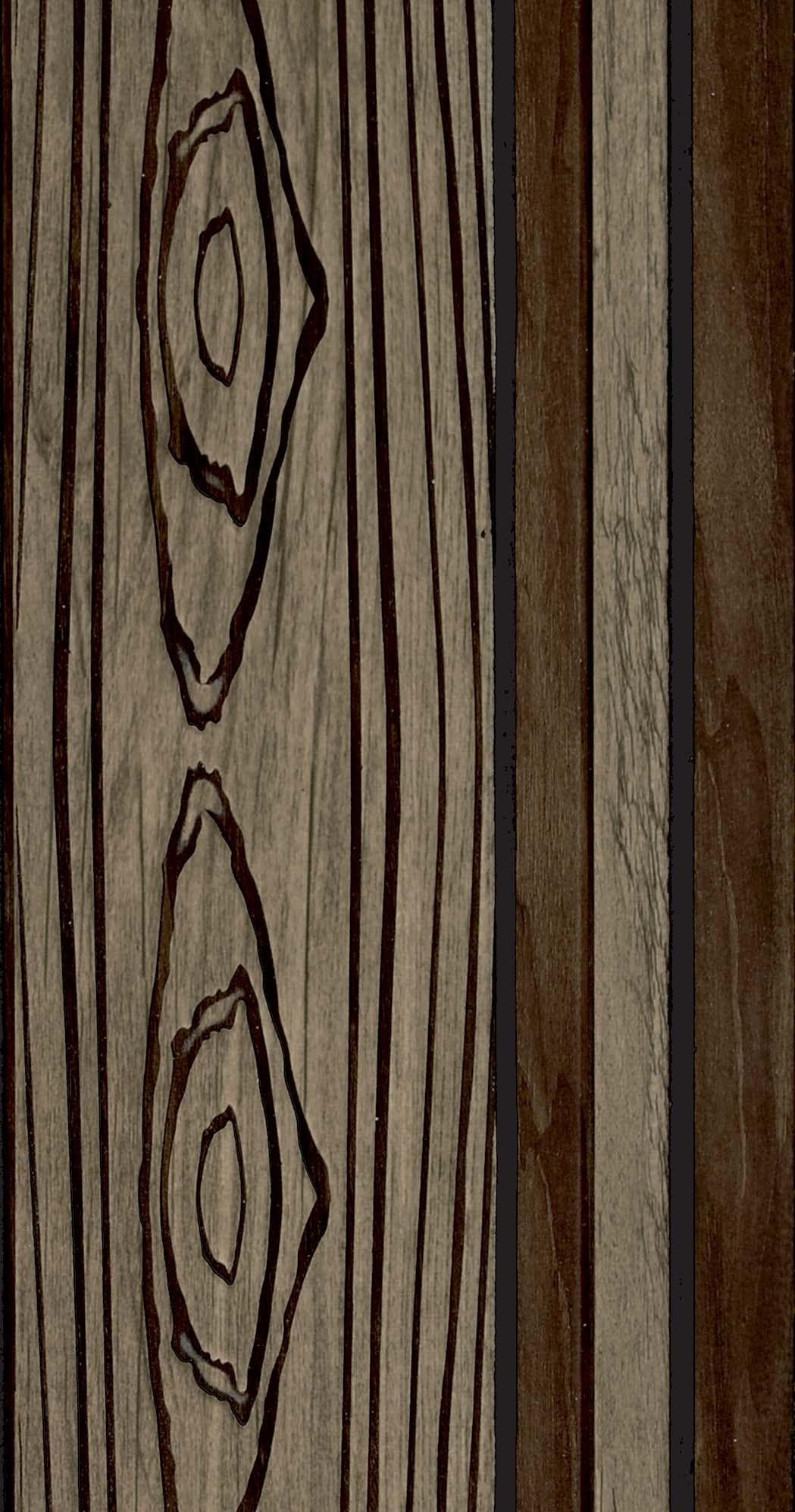 Brown Charcoal Clads Series Louvers Designer 8x0.41 Ft - 4008