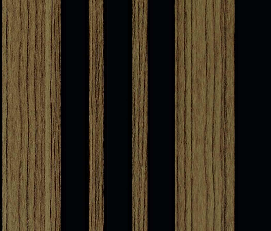 Series Louvers Panel Wood Brown 8x0.41 Ft - 3003