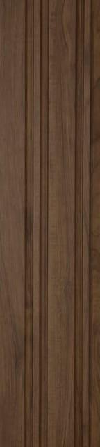 Brown Charcoal Louvers Wood 9x0.41 Ft - 111
