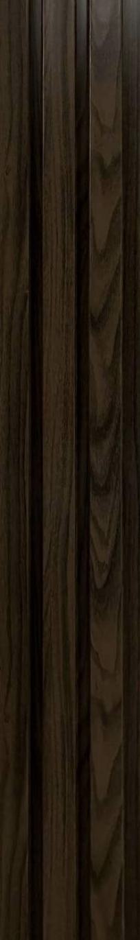 Brown Charcoal Louvers Slat Series Wood 8x0.41 Ft - Sl 907