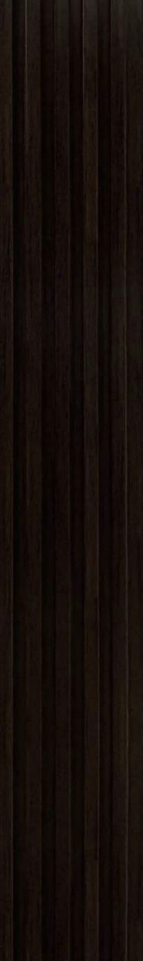 Brown Charcoal Louvers Panel Slat Series Wood 8x0.41 Ft - Sl 913