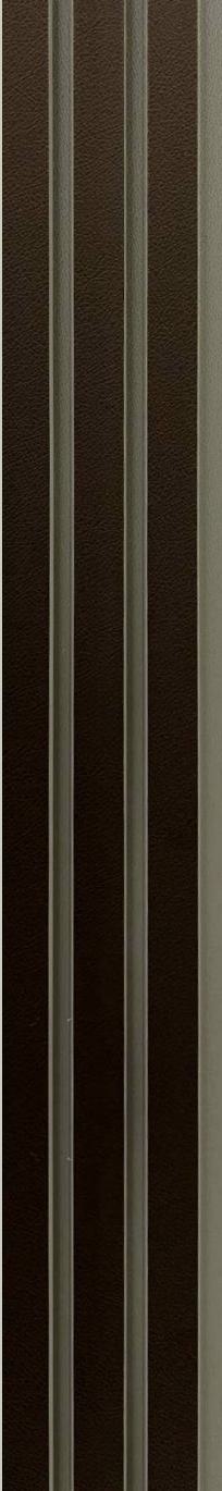 Brown Charcoal Louvers Panel Slat Series Fabric 8x0.41 Ft - Sl 927