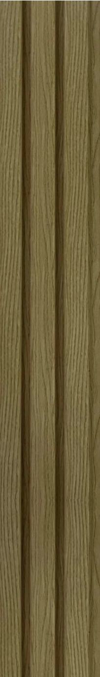 Brown Charcoal Louvers Slat Series Wood 8x0.41 Ft - Sl 928