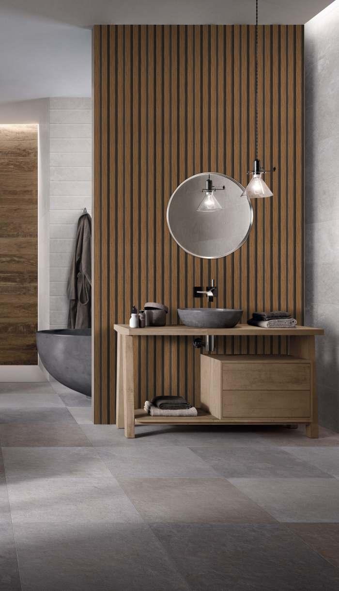 Brown Charcoal Louvers Panel Sleek & Splendid Series Wood 8x0.41 Ft - Sa 1001